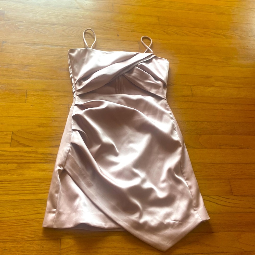 Zara champagne dress
